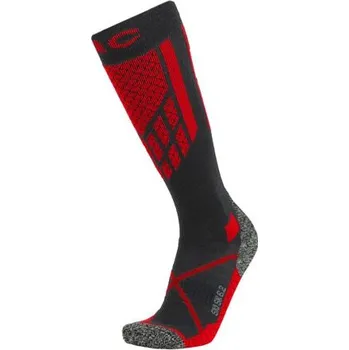 Dámské ponožky Ponožky PAC SK 6.2 MERINO TECHNICAL PRO Anthracite-Red velikost 38-41