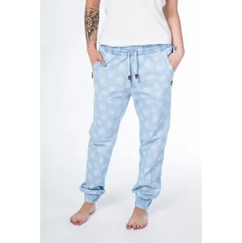 Dámské oblečení Kalhoty Alife and Kickin ALICIA A Light Denim Aop velikost L