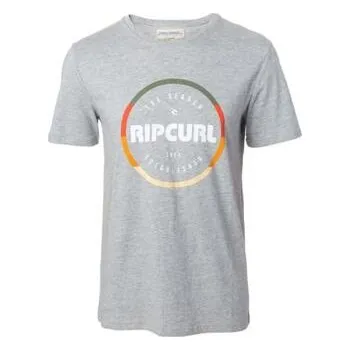 Pánské tričko Tričko Rip Curl BIG MAMA ROUND LOGO TEE Cement Marle velikost L