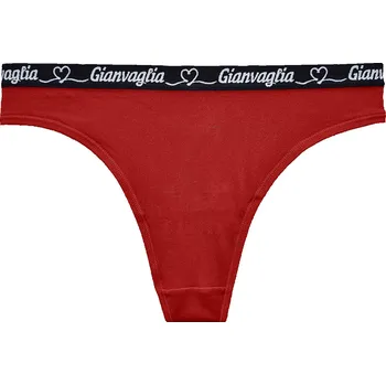 Dámské spodní prádlo Dámská tanga Gianvaglia 820 se srdíčky Barva/Velikost: červená / M/L