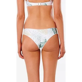 Dámské plavky Plavky Rip Curl COASTAL PALMS CHEEKY HIPSTER White velikost M