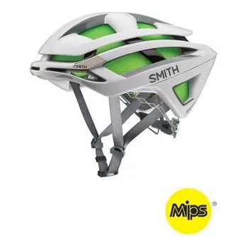 Cyklistická přilba Cyklistická helma Smith OVERTAKE MIPS White velikost M
