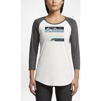 Pánská móda Tričko Hurley SECTIONS PERFECT RAGLAN Sail velikost S