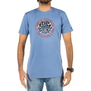 Tričko Rip Curl WETSUIT S/S TEE Colony Blue velikost M