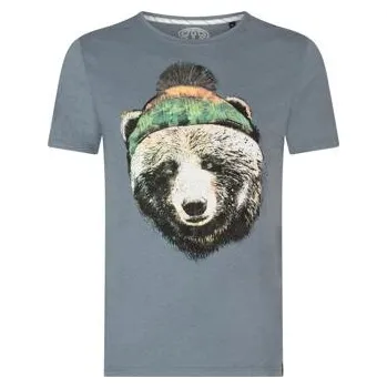 Pánské tričko Tričko Animal BOBBLE Steel Blue Marl velikost L