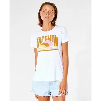 Pánské tričko Tričko Rip Curl SURF REVIVAL STANDARD TEE White velikost L