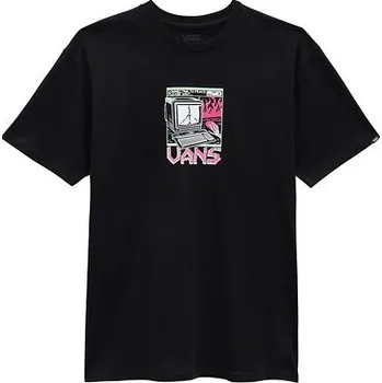 Pánské tričko Tričko Vans THROWBACK PEACE MACHINE SS TEE Black velikost L