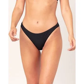 Dámské plavky Plavky Rip Curl MODERN RIB RECYCLED PANT Black velikost S