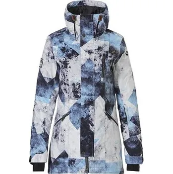 Pánská softshellová bunda Bunda Rehall HAYLEY Graphic Mountains Blue-White velikost M