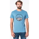 Tričko Rip Curl WATERMARK S/S TEE Denim Blue velikost L