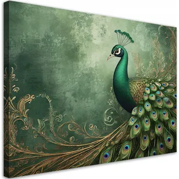 Obraz Obraz na plátně, Páv zvířata, exotický pták, příroda 90x60