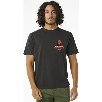 Pánské tričko Tričko Rip Curl KING COBRA TEE Washed Black velikost M