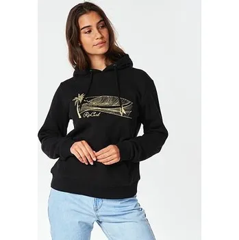 Pánská mikina Mikina Rip Curl PLAYABELLA SCRIPT HOOD Black velikost S