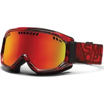 Snow brýle Smith SCOPE PRO Black/Red Dark Sky velikost O/S