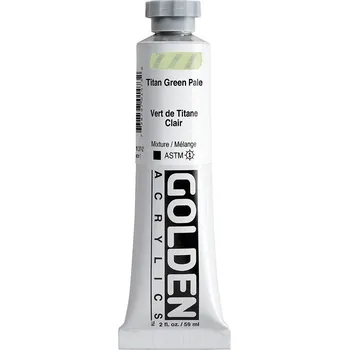 Vodová barva Akrylová barva Golden Heavy Body - 1371 Titan Green Pale Objem: 59 ml
