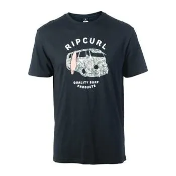 Tričko Rip Curl VAN ALLOVER TEE Black velikost L