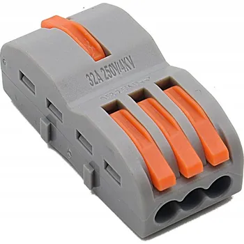 RYCHLOSPOJKA KABELŮ VODIČŮ ROZBOČKA ELEKTRICKÁ SVORKOVNICE 1x3 0,08-4mm2