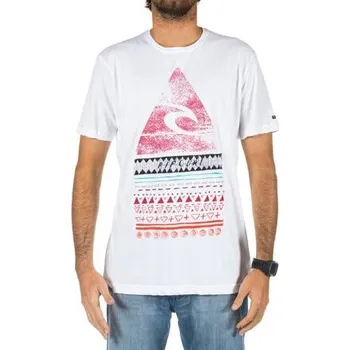 Pánské oblečení Tričko Rip Curl AGGROETHNIC S/S TEE Optical White velikost L