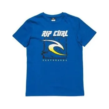 Dámské oblečení Tričko Rip Curl 100% WARPED SS TEE True Blue velikost 12