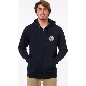 Pánská mikina Mikina Rip Curl HORIZION ZIP THRU HOOD Black velikost M