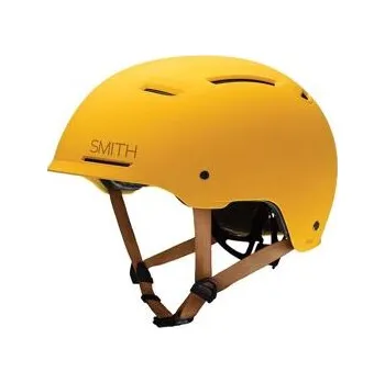 Cyklistická přilba Cyklistická helma Smith AXLE Matte Mustard velikost M