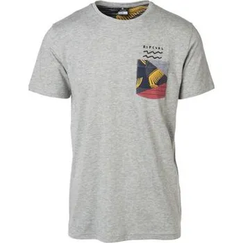 Tričko Rip Curl MODERN POCKET TEE Cement Marle velikost S