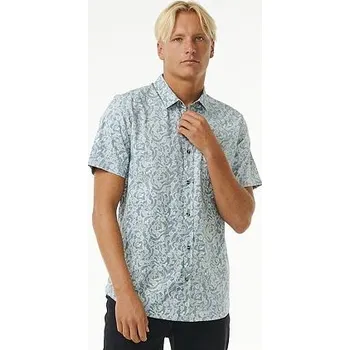 Pánská košile Košile Rip Curl FLORAL REEF S/S SHIRT Bluestone velikost M
