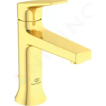Vodovodní baterie Ideal Standard La Dolce Vita Umyvadlová baterie s výpustí, kartáčované zlato, BD653A2