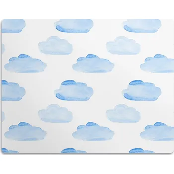 Miska pro psa Ochranná podložka pod misku pro psa kočku - motiv Mraky, 45x35 cm