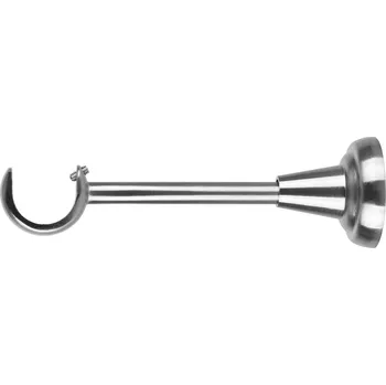 Příslušenství pro garnýž Klasický držák 25 mm ocelový efekt
