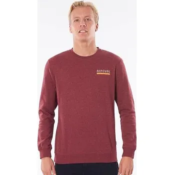 Pánská mikina Mikina Rip Curl SURF REVIVAL CREW Burgundy velikost M