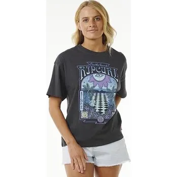 Pánské tričko Tričko Rip Curl SLOW DOWN HERITAGE TEE Washed Black velikost M