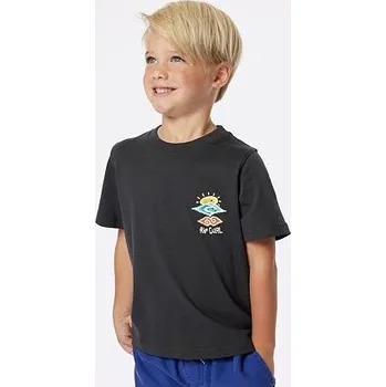 Chlapecké oblečení Tričko Rip Curl ICONS OF SHRED TEE -BOY Washed Black velikost 3-4
