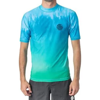 Pánské tričko Lykra Rip Curl CORPO FADED UV TEE Aqua velikost M