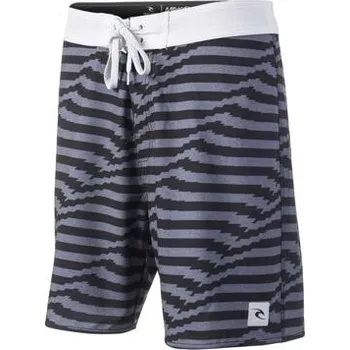 Dámské plavky Plavky Rip Curl MIRAGE DISTORT 18" BOARDSHORT Black/Grey velikost 36