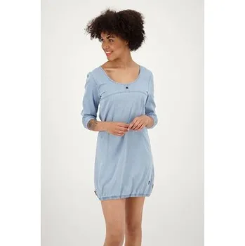 Dámské šaty šaty Alife and Kickin DOJA LONGAK Light Denim velikost XXL
