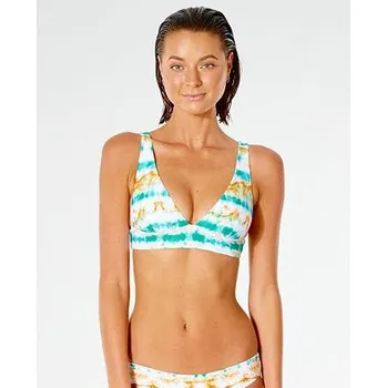 Dámské plavky Plavky Rip Curl SUMMER PALM REVO HALTER Light Aqua velikost S