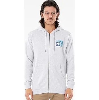 Pánská mikina Mikina Rip Curl ICON CUT OUT ZIP THRU Light Grey Marl velikost M