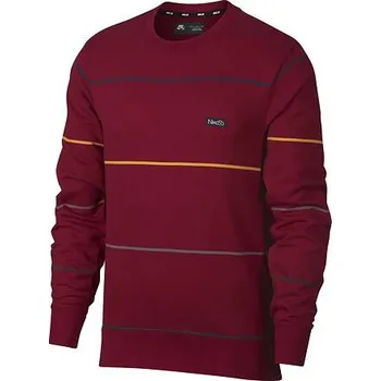 Pánská mikina Mikina Nike SB EVERETT Red Crush/Obsidian velikost L