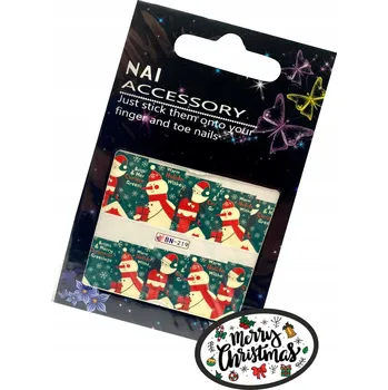 samolepka Samolepky na nehty Vánoční Zimní