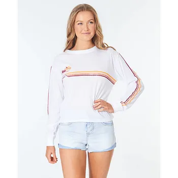 Tričko Rip Curl GOLDEN DAYS LONG SLEEVE White velikost XS
