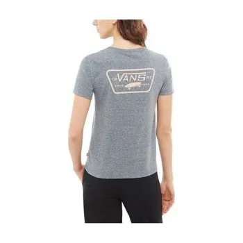 Pánské tričko Tričko Vans FULL PATCH CREW Grey Heather/Rose Cloud velikost S