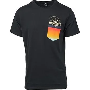 Pánské tričko Tričko Rip Curl TILL DUSK SS TEE Black velikost M