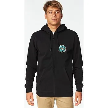 Pánská mikina Mikina Rip Curl DAMS ZIP THRU HOOD Black velikost XXL