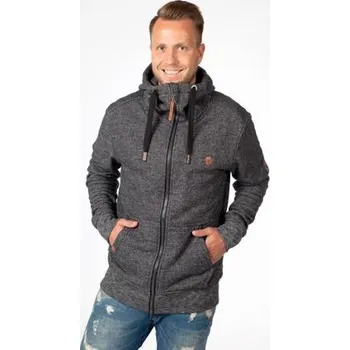 Pánská mikina Mikina Alife and Kickin TRASHER SWEATJACKET Graphite velikost XXL