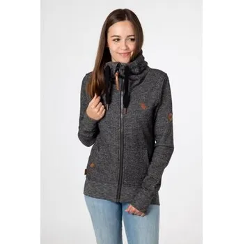 Pánská mikina Mikina Alife and Kickin YASMIN SWEATJACKET Graphite velikost XL