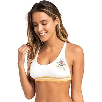 Dámské plavky Plavky Rip Curl LOCAL'S ONLY BRA White velikost M