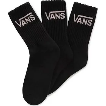 Dámské ponožky Ponožky Vans CLASSIC CREW WMNS 6.5-10 3PK Black/Powder Pink velikost O/S