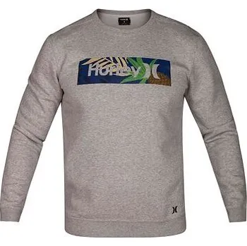 Pánská mikina Mikina Hurley SURF CHECK PARADISE CREW Dk Grey Heather velikost M