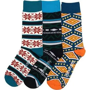 Pánské ponožky Ponožky Meatfly LEXY SOCKS - GIFT PACK Norway velikost S/M 39-42